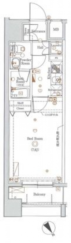 グラントゥルース田端の間取り図