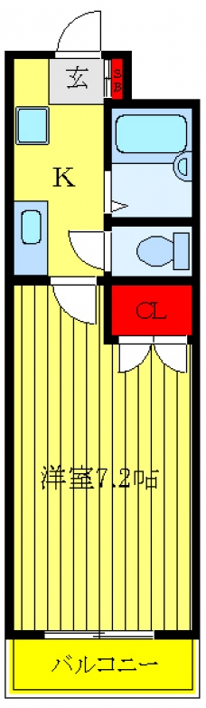 フローラ水山Ⅱの間取り図