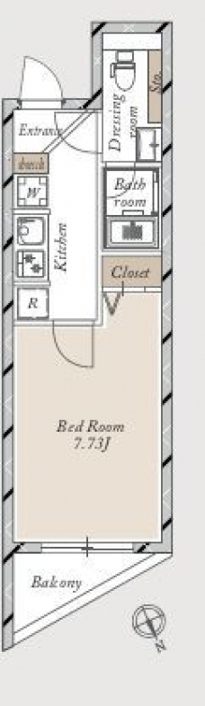 Ｌａ　Ｄｏｕｃｅｕｒ赤塚の間取り図