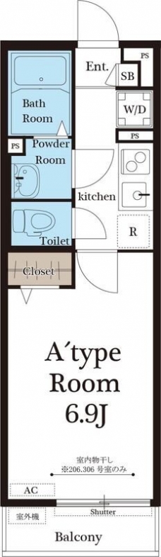 リブリ・ゆり本町の間取り図