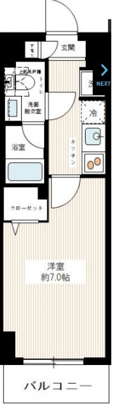 REXZY西川口AZⅢの間取り図