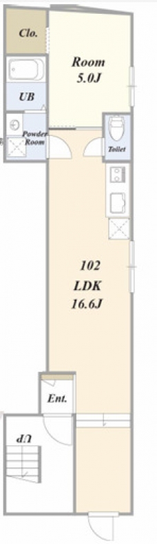 エポックヴィクトワール田端の間取り図