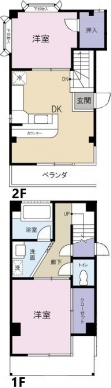クロノス西巣鴨の間取り図
