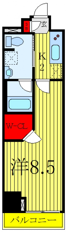 VERXEED中板橋Ⅱの間取り図