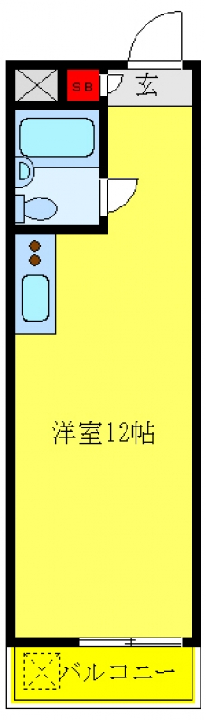 ハイツオーエドの間取り図