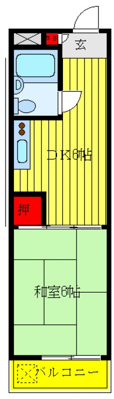 ハイツオーエドの間取り図