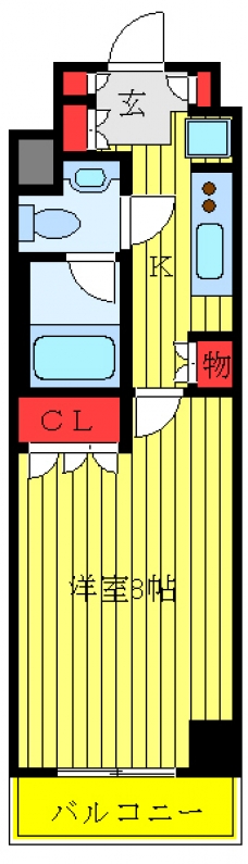 エスティメゾン赤羽の間取り図