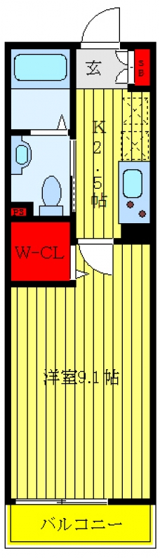 エルスタンザ北赤羽の間取り図