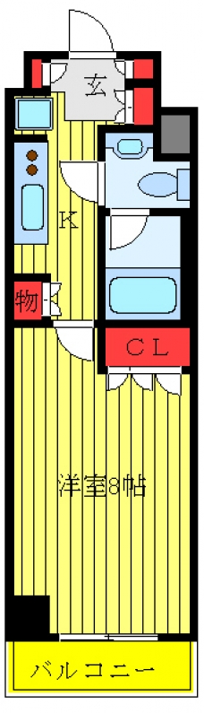 エスティメゾン赤羽の間取り図