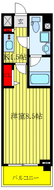 エルフォルテ赤羽西の間取り図