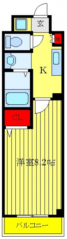 北斗ハイツ　北館の間取り図