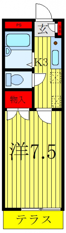 東栄王子ハイツの間取り図