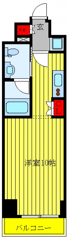 パークハビオ上野３丁目の間取り図