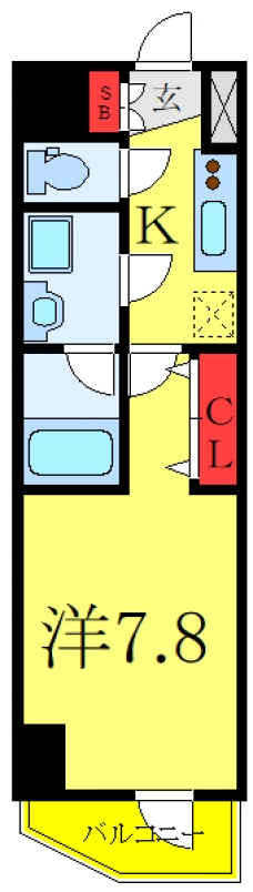 クレイシア板橋本町の間取り図