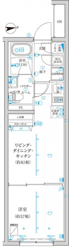 ＣＲＥＡＴＩＦ西池袋の間取り図