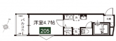 メルディア与野本町ⅡBの間取り図