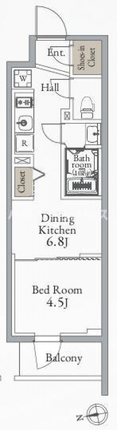 グランカーサ町屋の間取り図