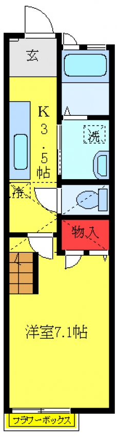 BEE HOUSEの間取り図