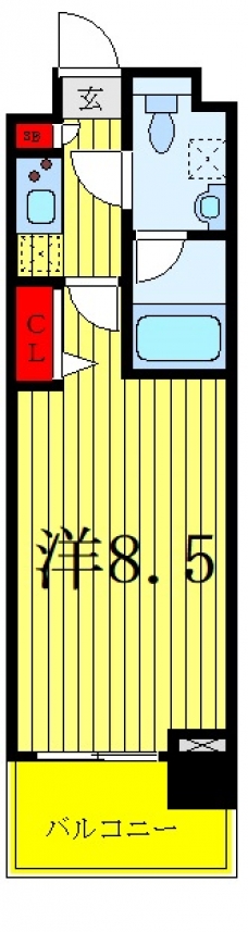 エルフォルテ赤羽西の間取り図