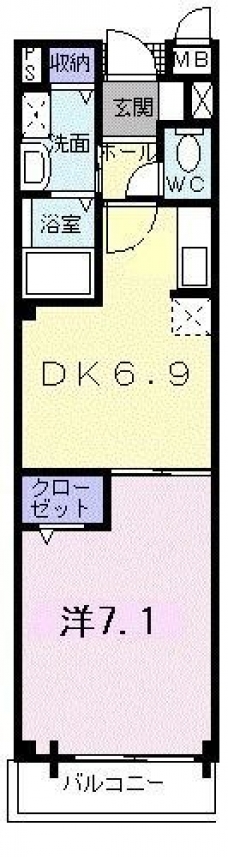サニーヴィラ西新井の間取り図
