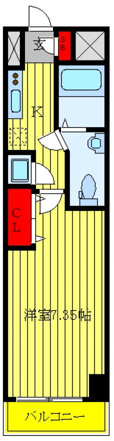 アルファコート西川口6の間取り図