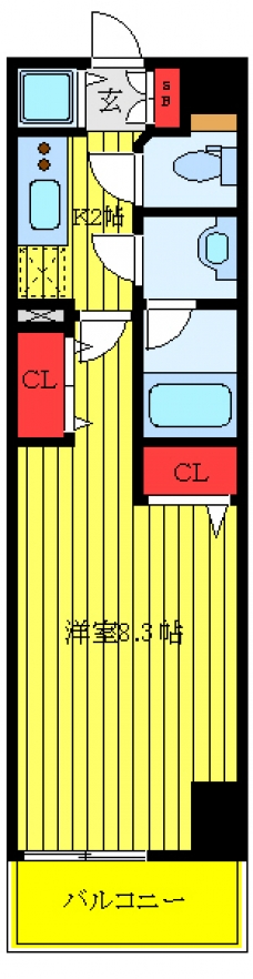 グラントゥルース中板橋の間取り図