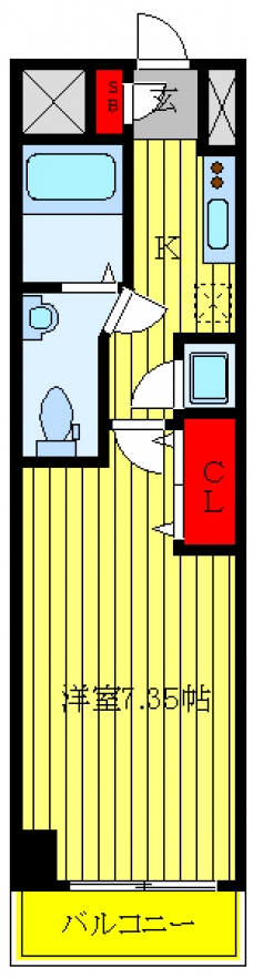 アルファコート西川口6の間取り図