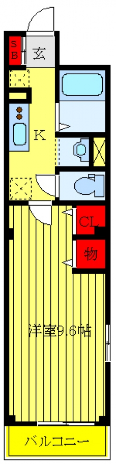 クレール西日暮里の間取り図