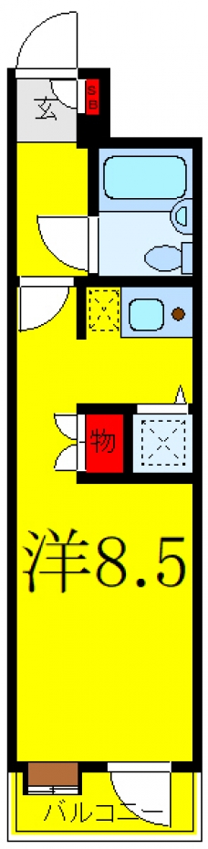 ヴィラ西台の間取り図