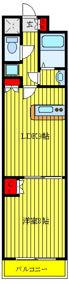 いずみマンションⅡの間取り図