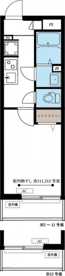 ヴィラ南浦和の間取り図