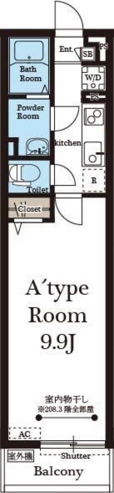 リブリ・SUNエースⅡの間取り図
